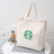 Recicle la lona de algodón impresa Digitaces orgánica del logotipo del espacio en blanco del bolso de la lona de las compras proveedor