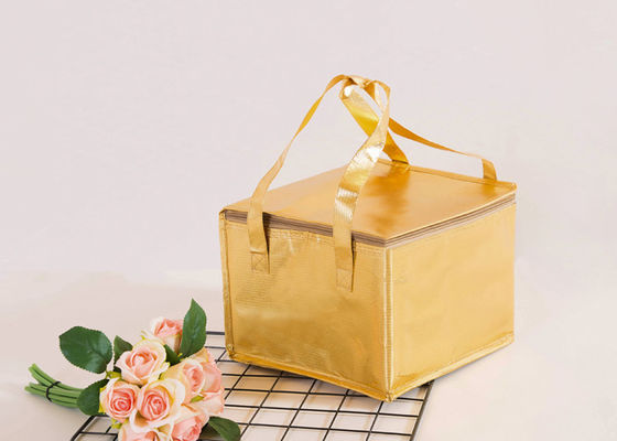 Bolso termal modificado para requisitos particulares del refrigerador del logotipo, bolso aislado del almuerzo con el material no tejido de los envases